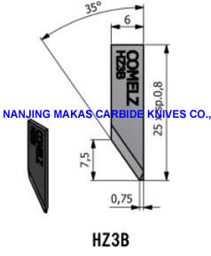 Comelz HZ3B Blade, Comelz Blade HZ3B, Comelz Knife Blade Comelz HZ3B Blade, Comelz Blade HZ3B, Comelz Knife Blade